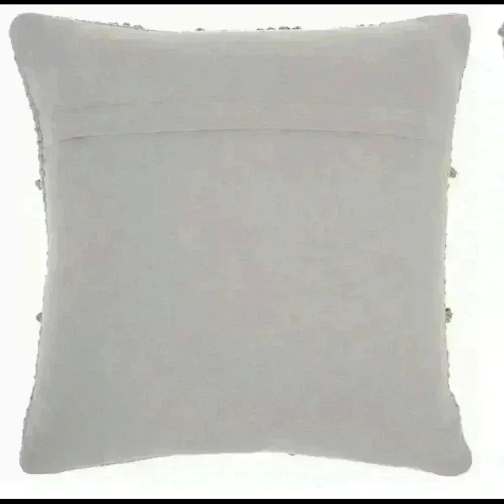 Grey Woven Pillow Diamond Design by Mina Victory